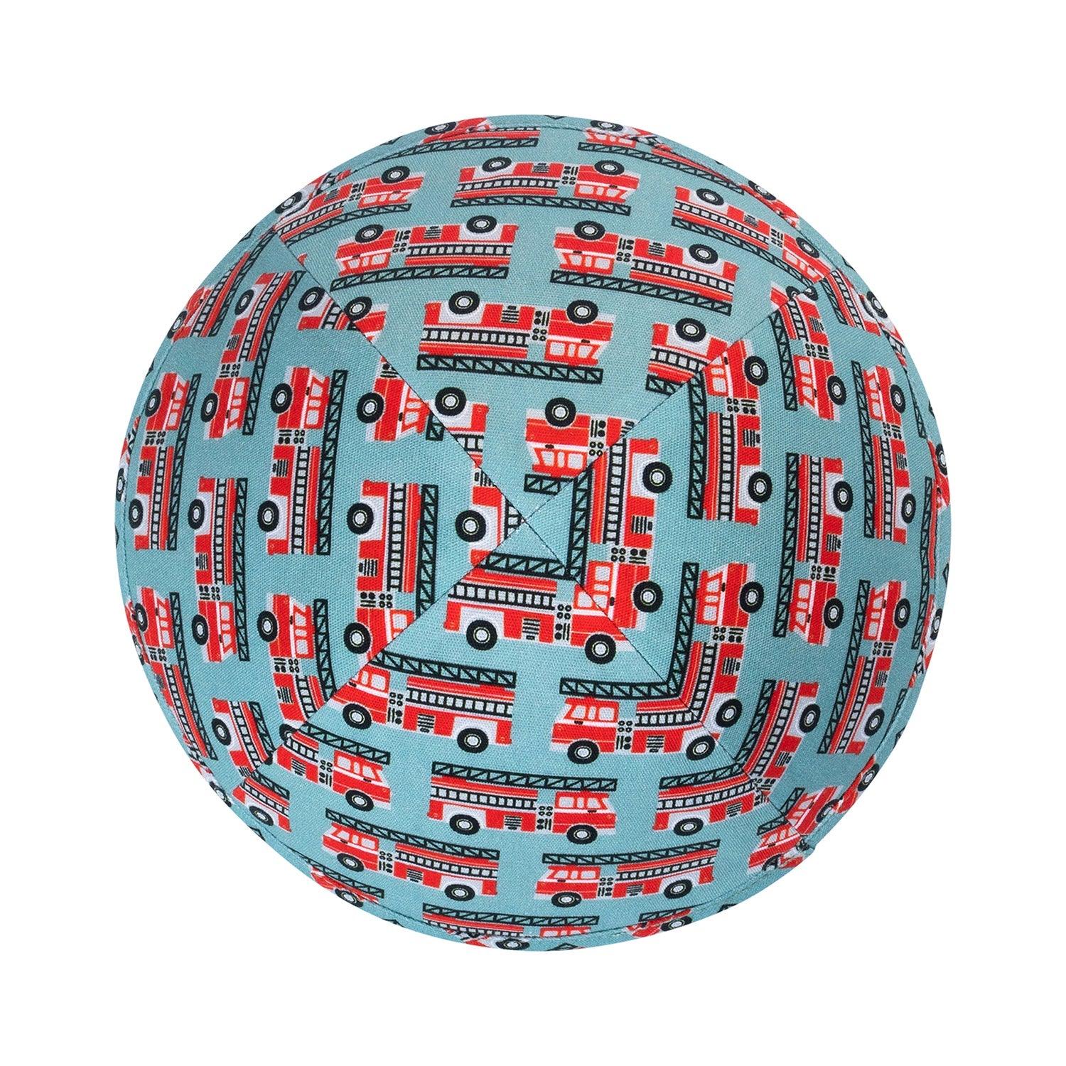 IKIPPAH RED FIRE TRUCKS YARMULKE