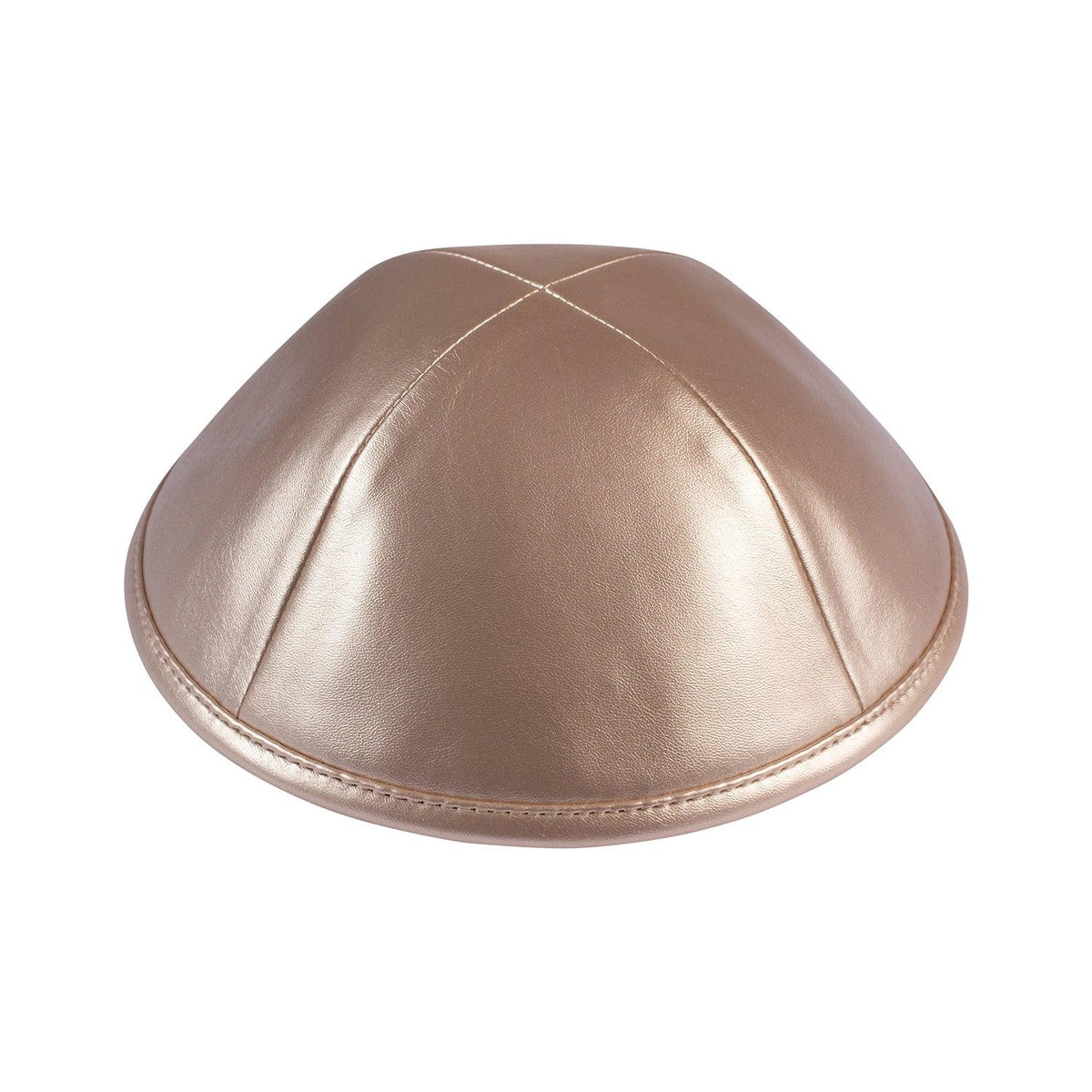 IKIPPAH ROSE GOLD LEATHER YARMULKE