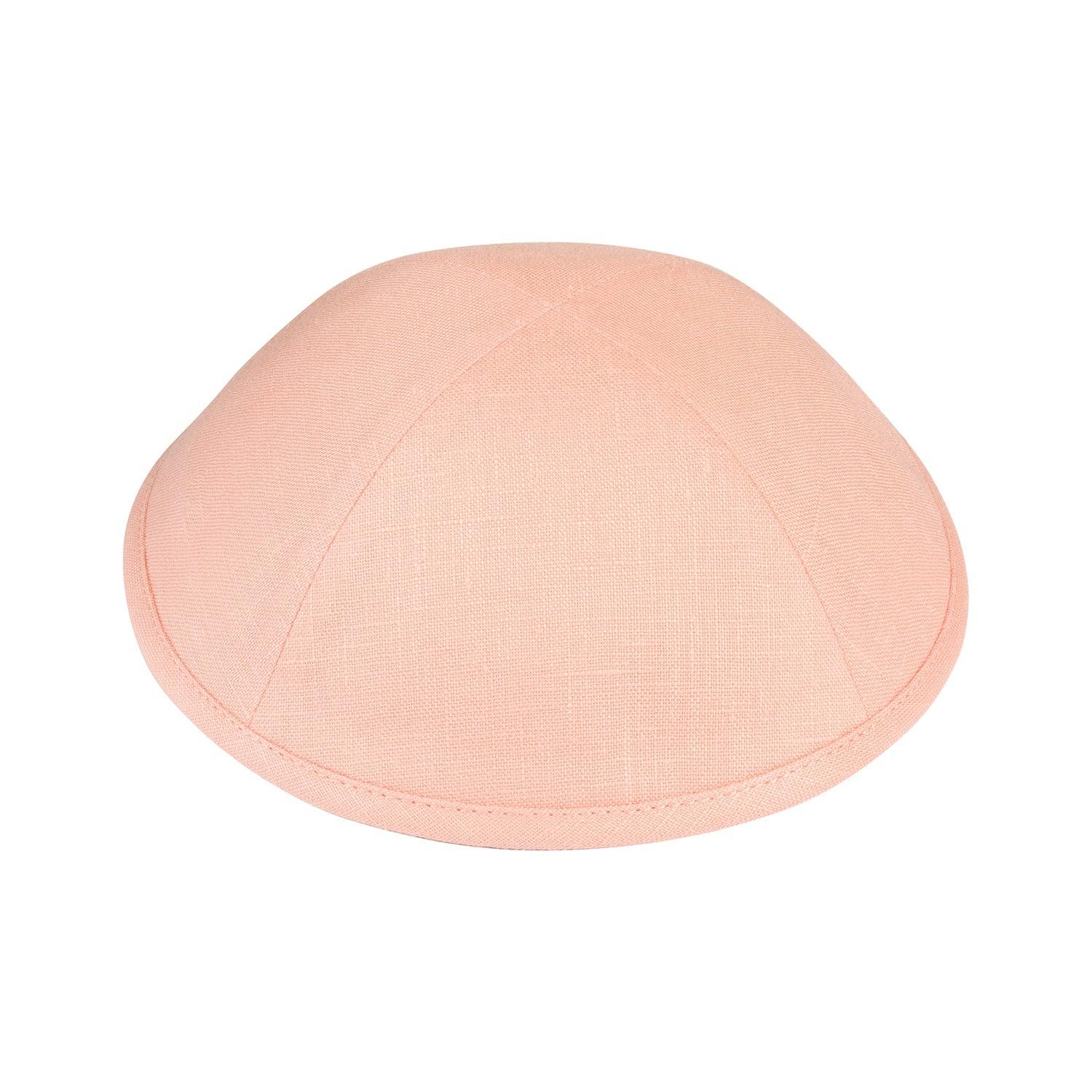 IKIPPAH SALMON LINEN YARMULKE