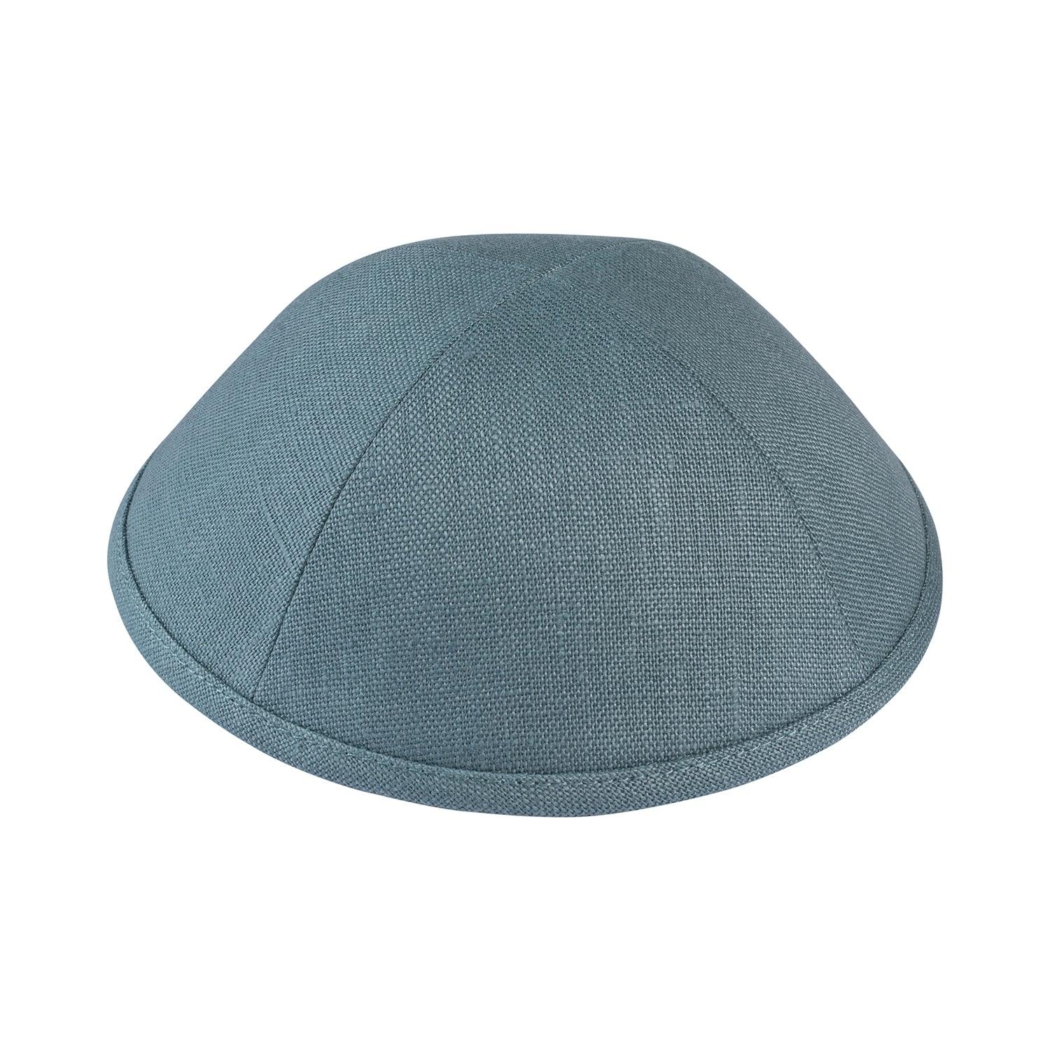 IKIPPAH SEA GREEN LINEN YARMULKE