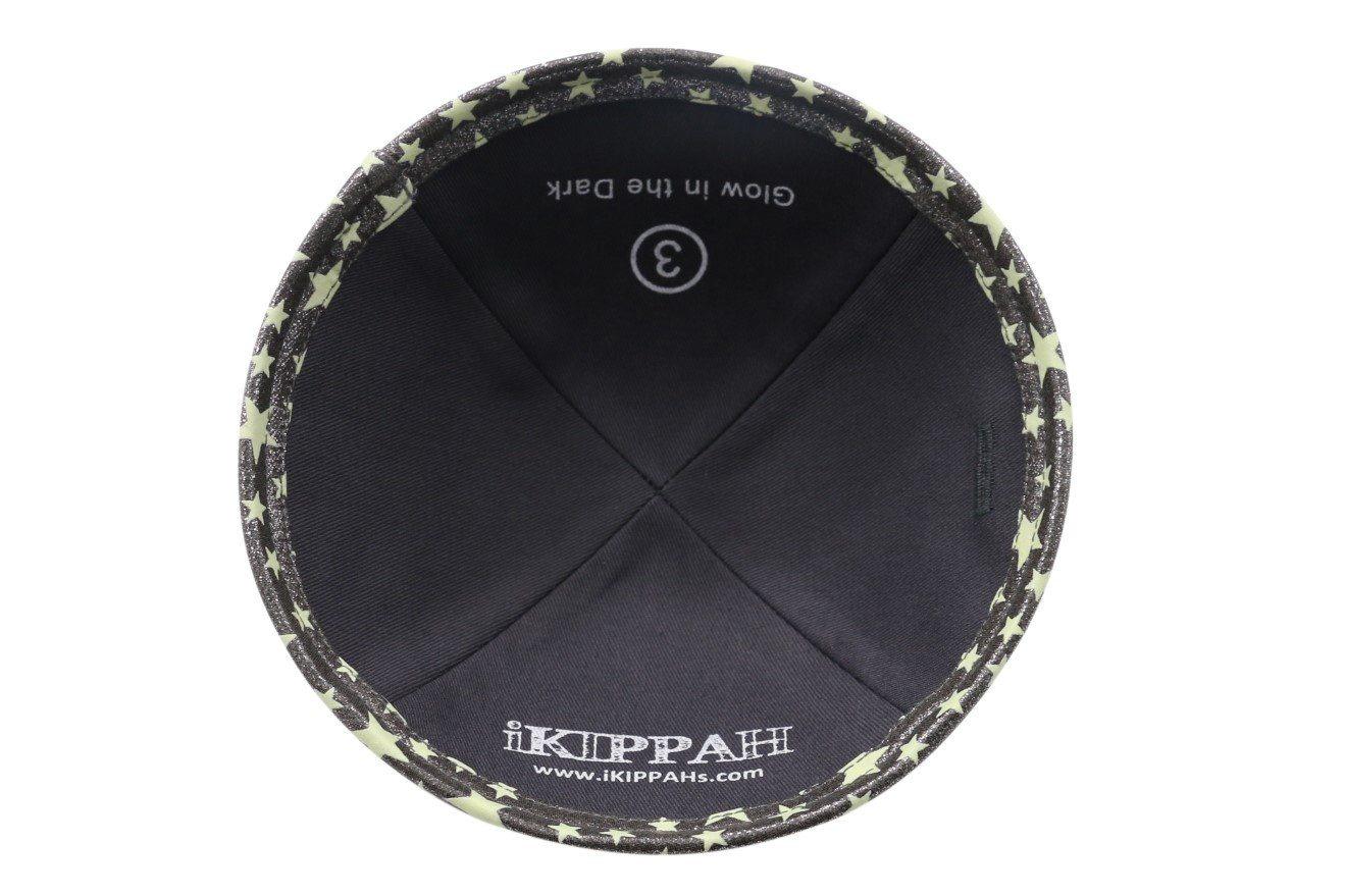 IKIPPAH SILVER - GLOW IN THE DARK YARMULKE