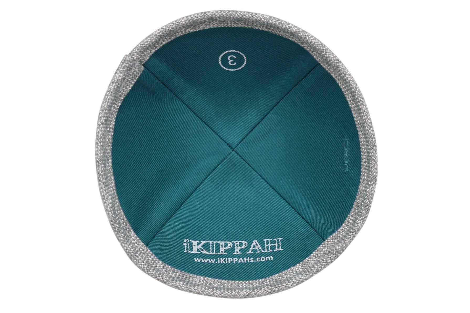 IKIPPAH SILVER METALLIC YARMULKE