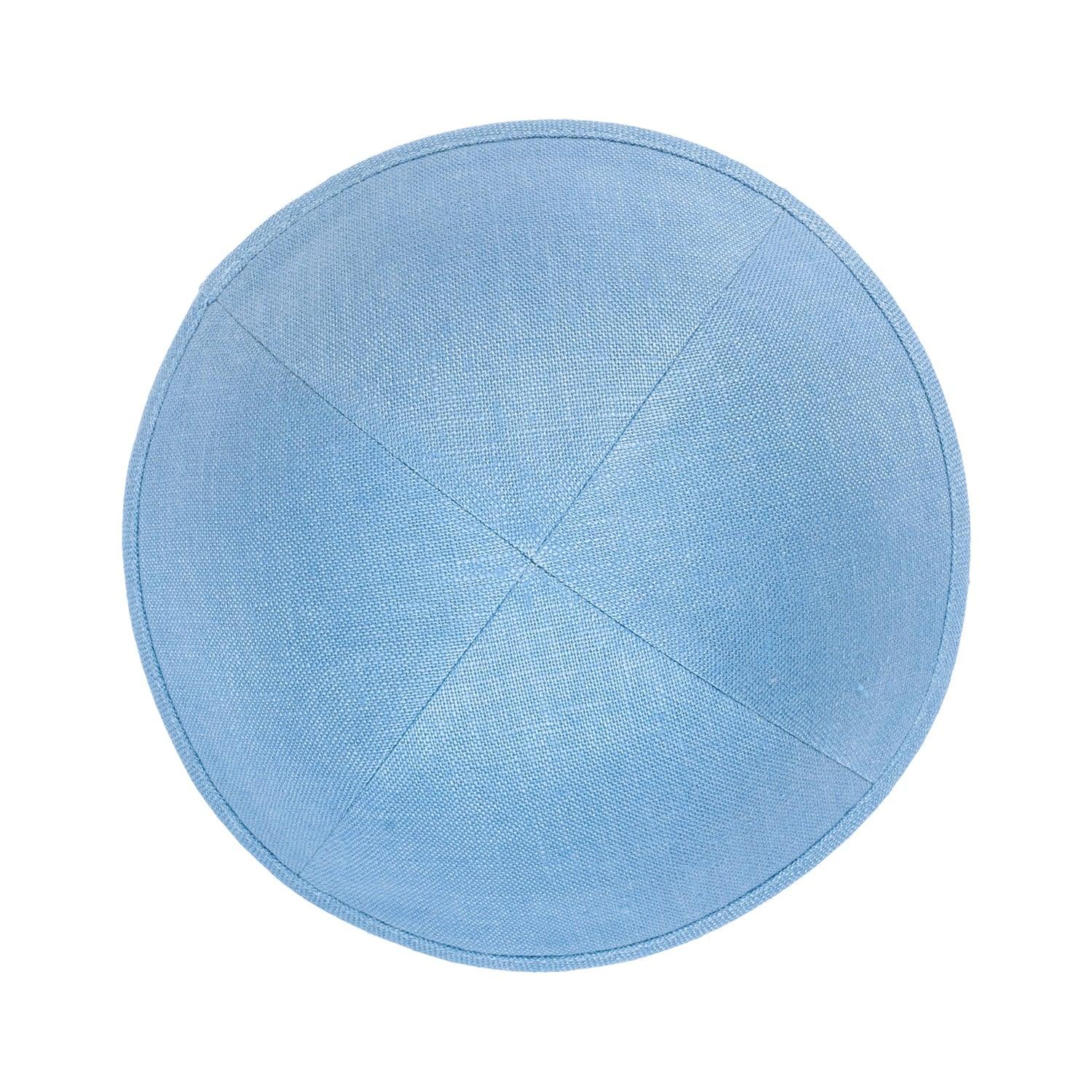 IKIPPAH SKY BLUE LINEN YARMULKE