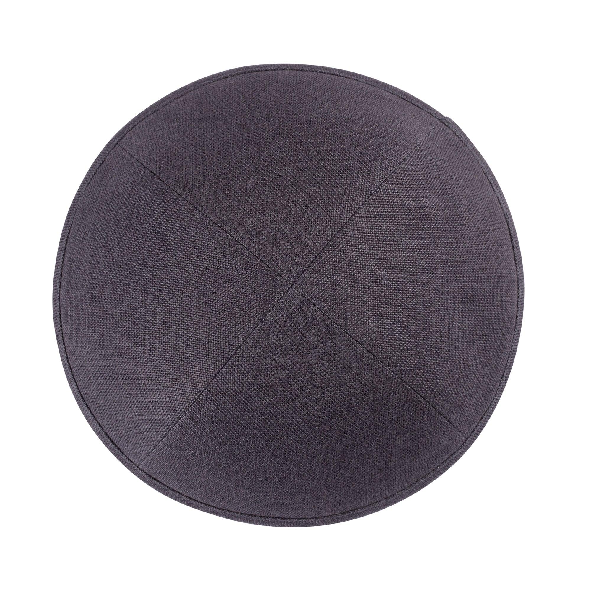 IKIPPAH SLATE LINEN YARMULKE