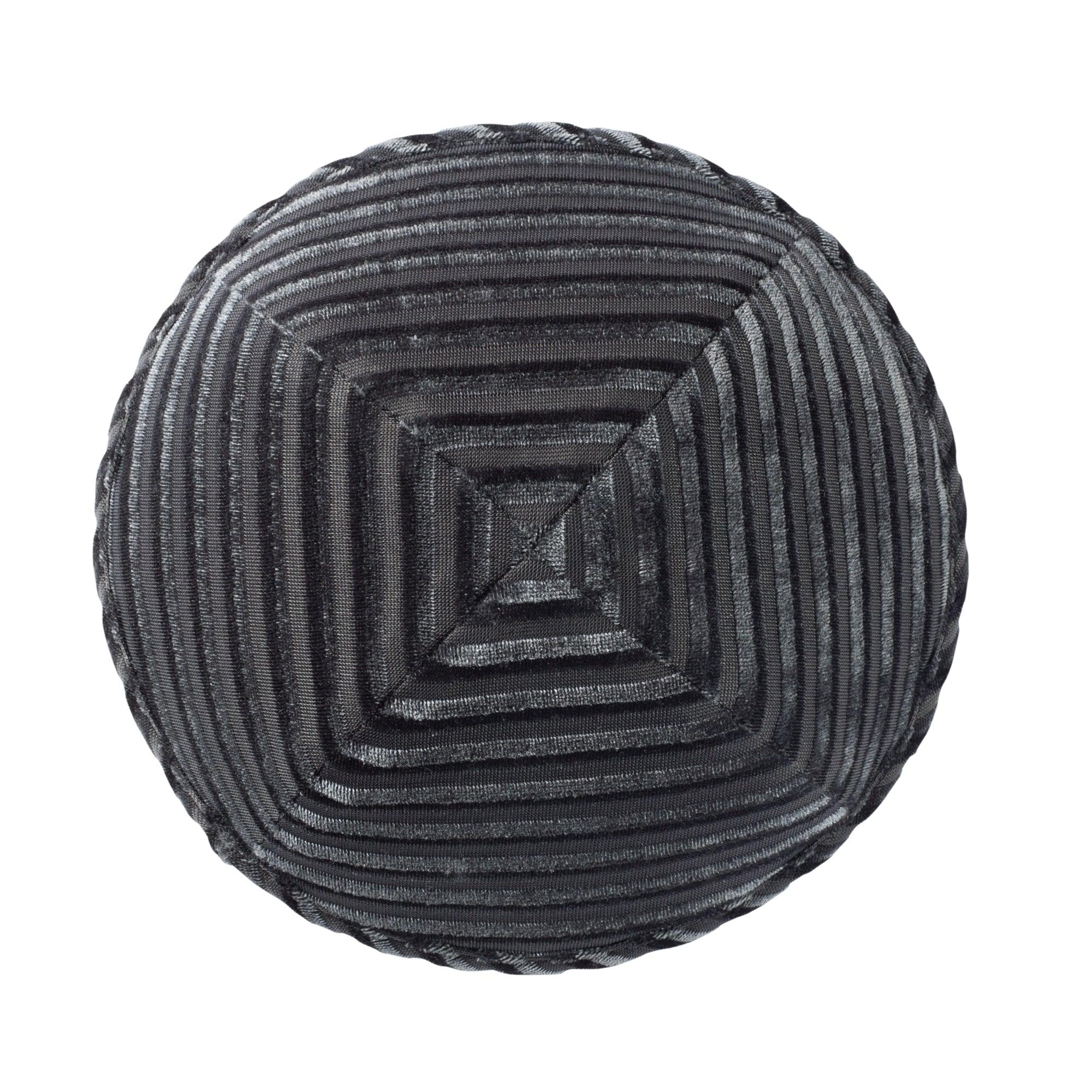 IKIPPAH STRIPED VELVET - GRAY YARMULKE