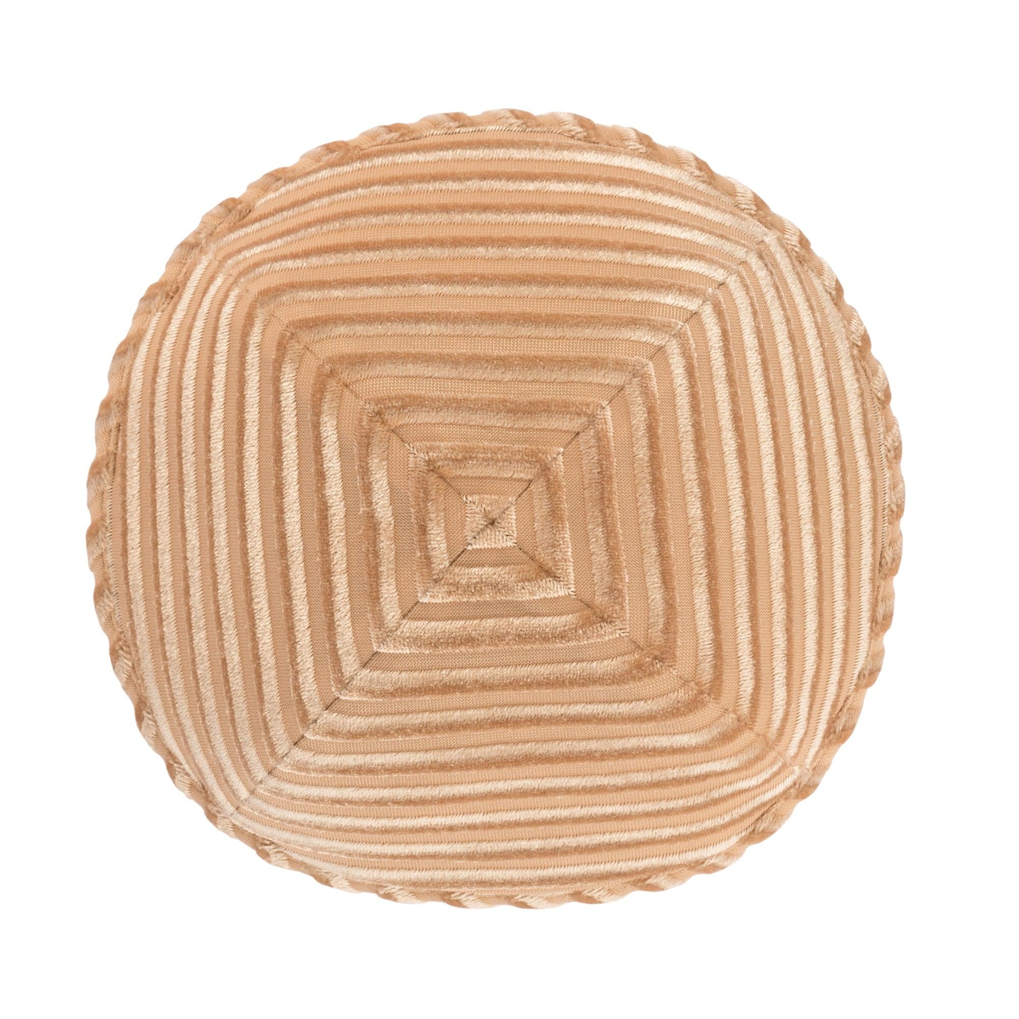 IKIPPAH STRIPED VELVET - TAN YARMULKE