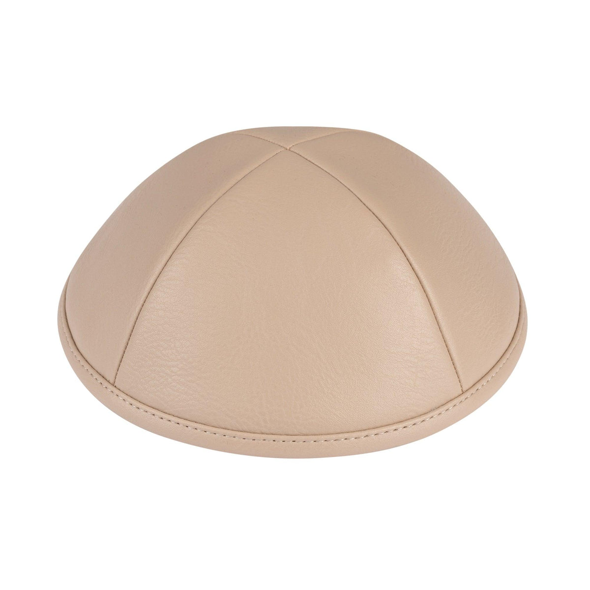 IKIPPAH TAUPE LEATHER YARMULKE