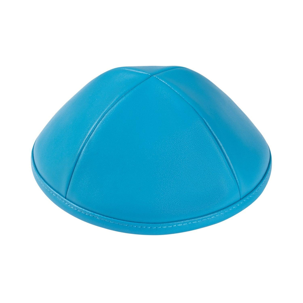 IKIPPAH TURQUOISE BLUE LEATHER YARMULKE