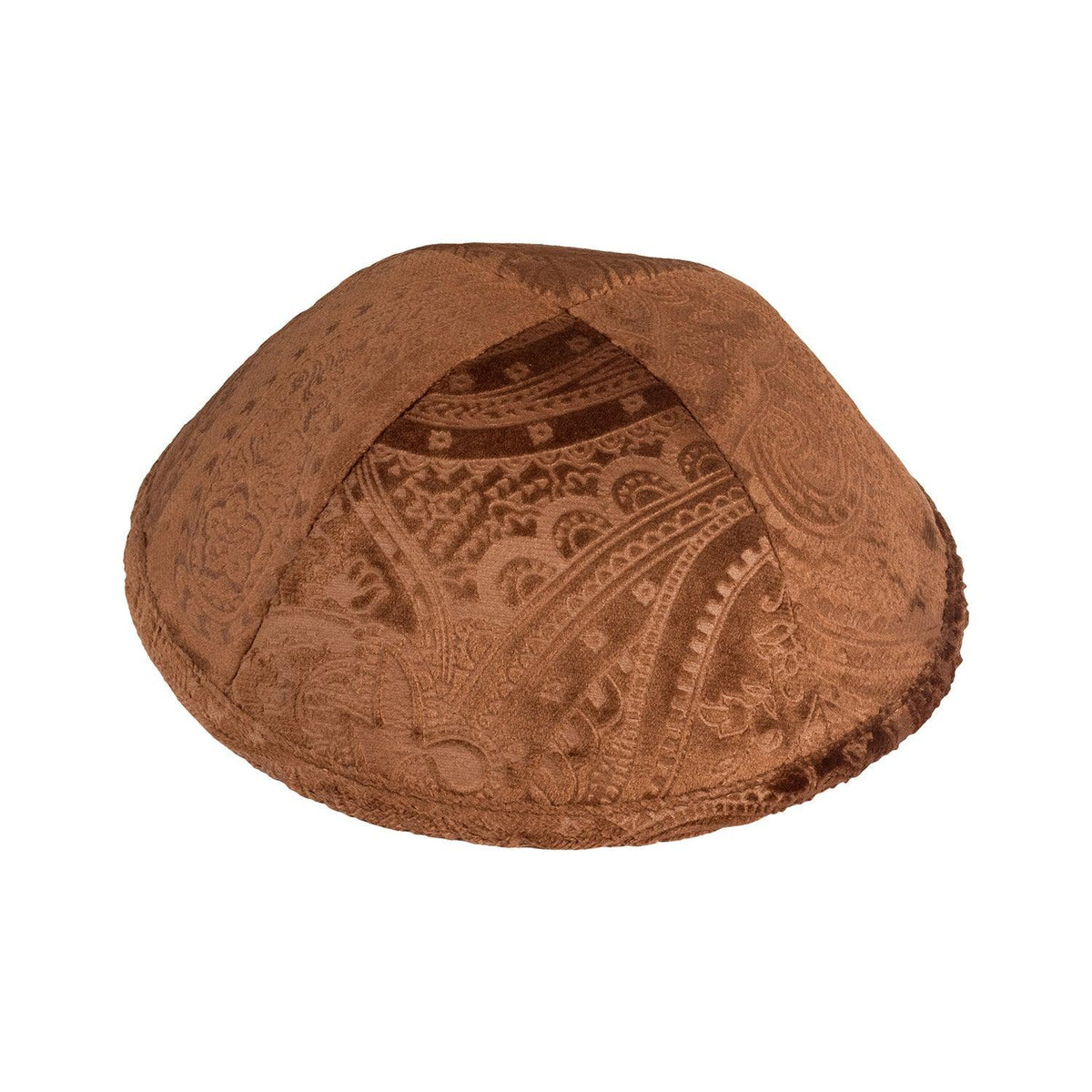 IKIPPAH VELVET PAISLEY - CAMEL YARMULKE