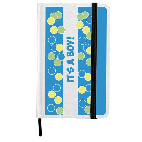 Lined Page Jotter with cardboard finish Quoting &quot;ITâ€™S A BOY&quot;