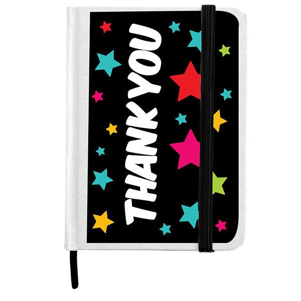 Lined Page Jotter with cardboard finish Quoting &quot;THANK YOU&quot;