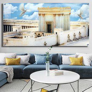 Print on Glass Art of the Bais Hamikdosh, Size 20x28