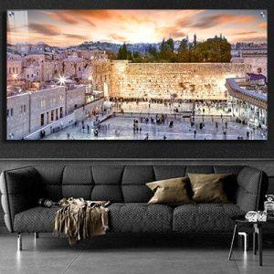 Print on Glass Art of the Kosel at sunset, Size 20x40