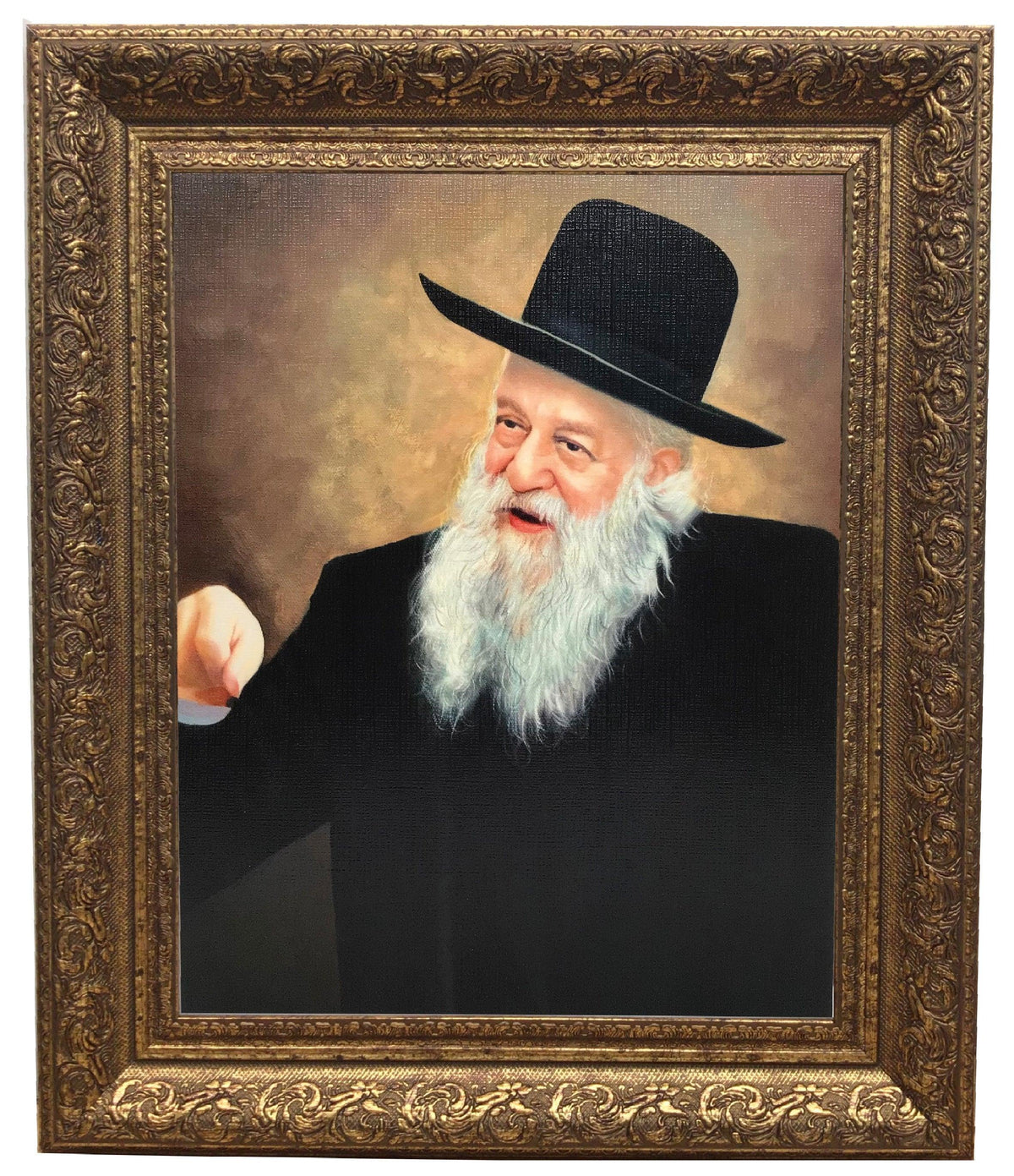Rabbi Vachtfogel Framed Picture-Painting in Gold Frame, Size 11x14&quot;