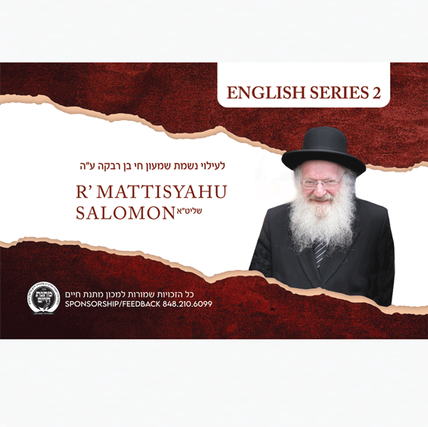 Rav Mattisyahu Salomon Vaadim - English Series 2 - USB