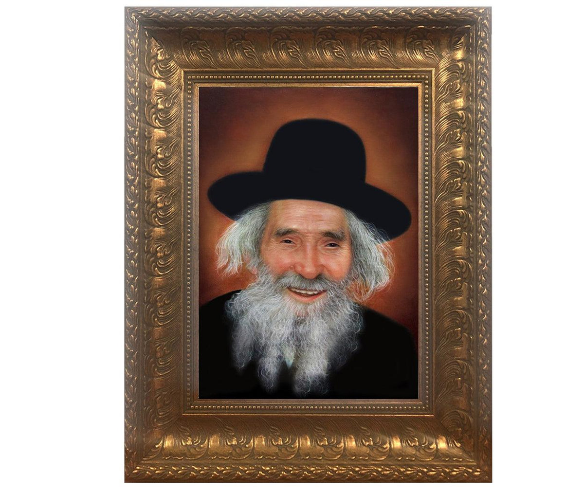 Rav Shteinman Framed Picture- Painting in Gold frame Size 11x14&quot;