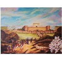 Wall Hanging Painting - &quot;Bikurim&quot; on canvas - Gallery finish